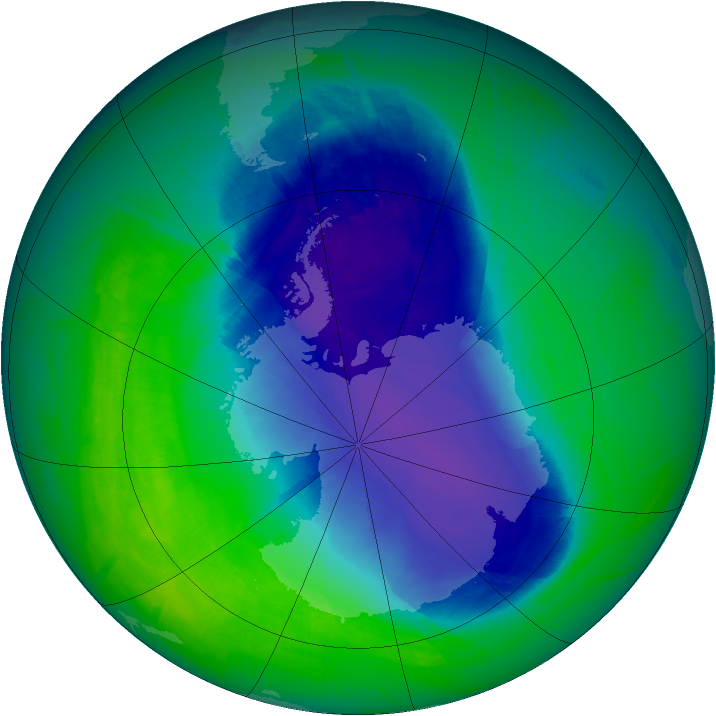 Ozone Map 2008-10-29